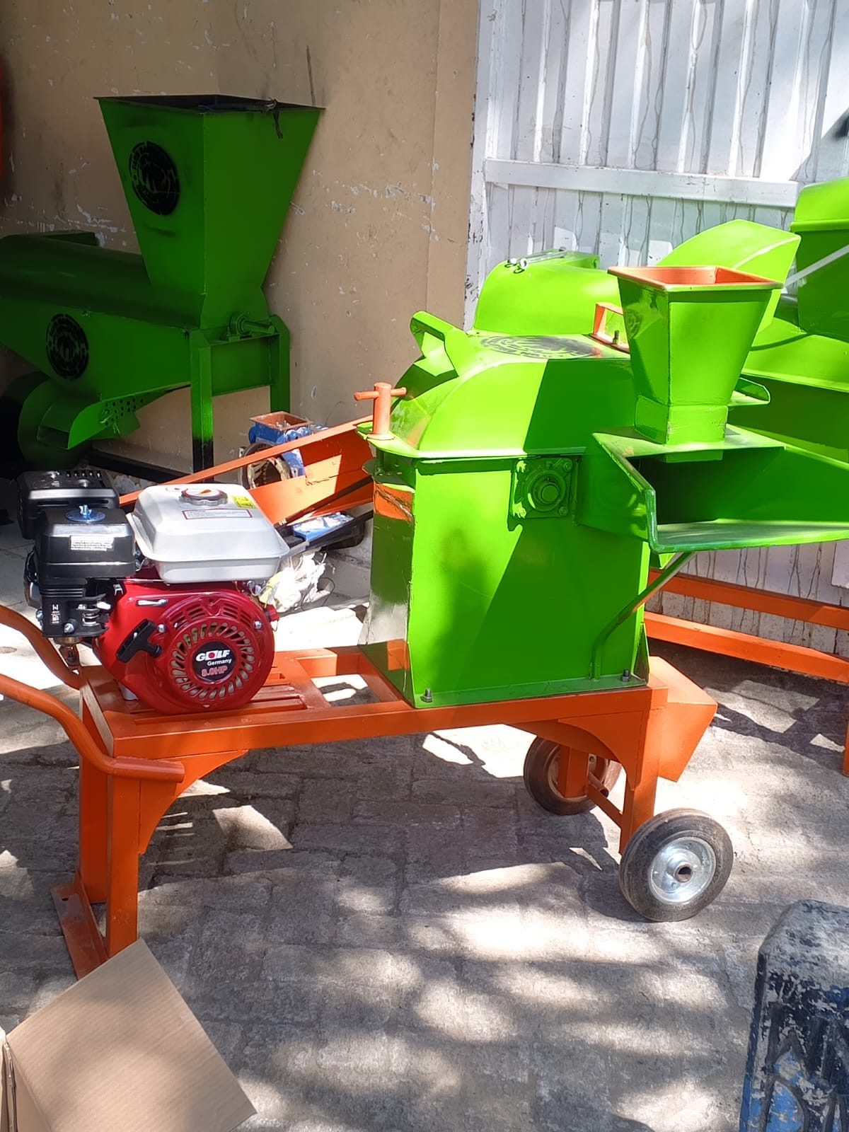 Petrol silage chopper.