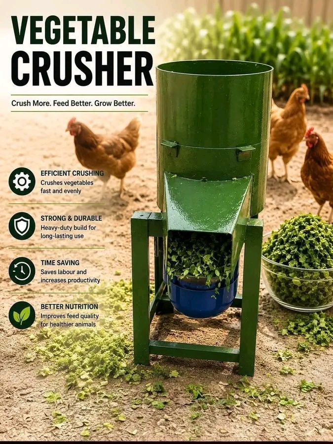 Vegetable crusher machine.