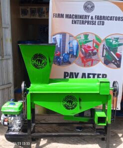 Millet/sorghum threshing machine. Petrol driven.