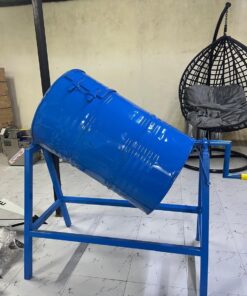Manual feeds mixing drum mixer
